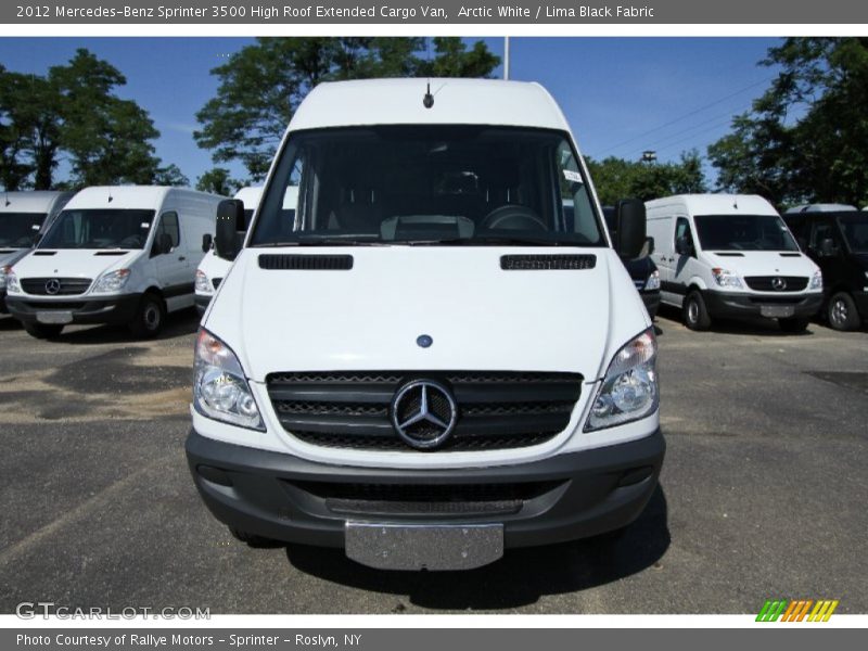 Arctic White / Lima Black Fabric 2012 Mercedes-Benz Sprinter 3500 High Roof Extended Cargo Van