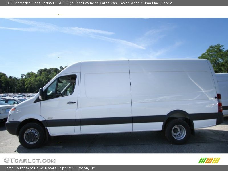 Arctic White / Lima Black Fabric 2012 Mercedes-Benz Sprinter 3500 High Roof Extended Cargo Van