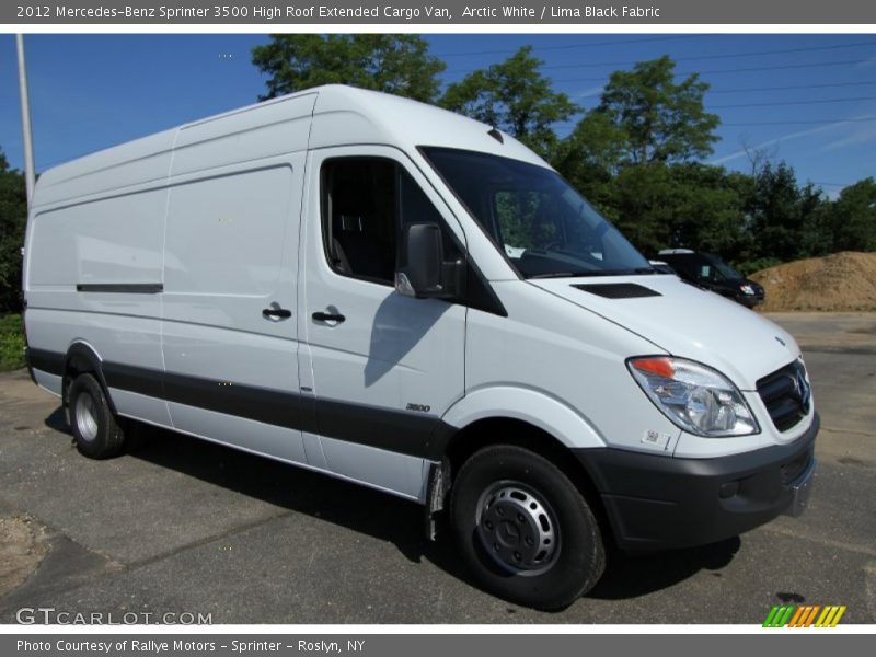 Front 3/4 View of 2012 Sprinter 3500 High Roof Extended Cargo Van