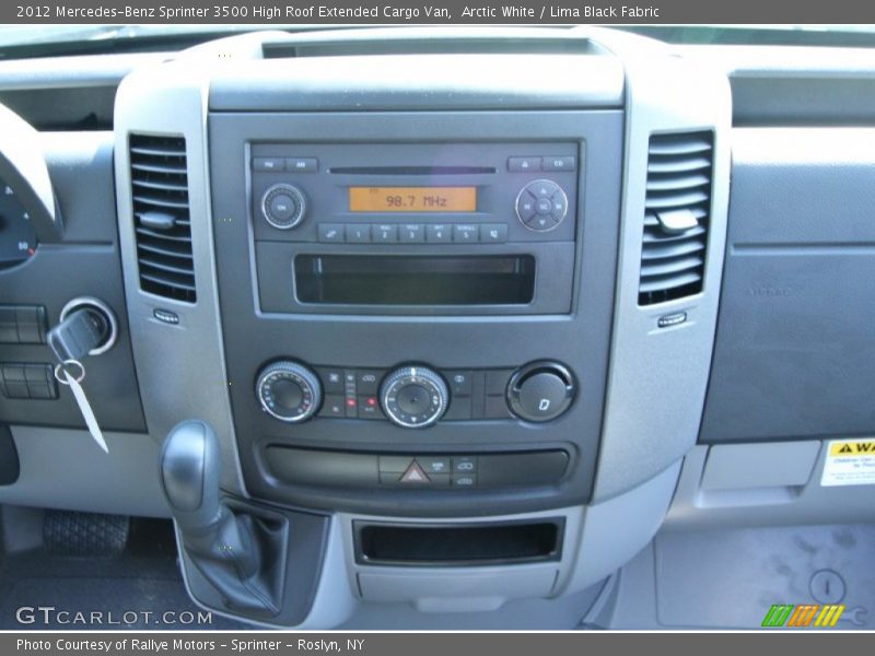 Controls of 2012 Sprinter 3500 High Roof Extended Cargo Van