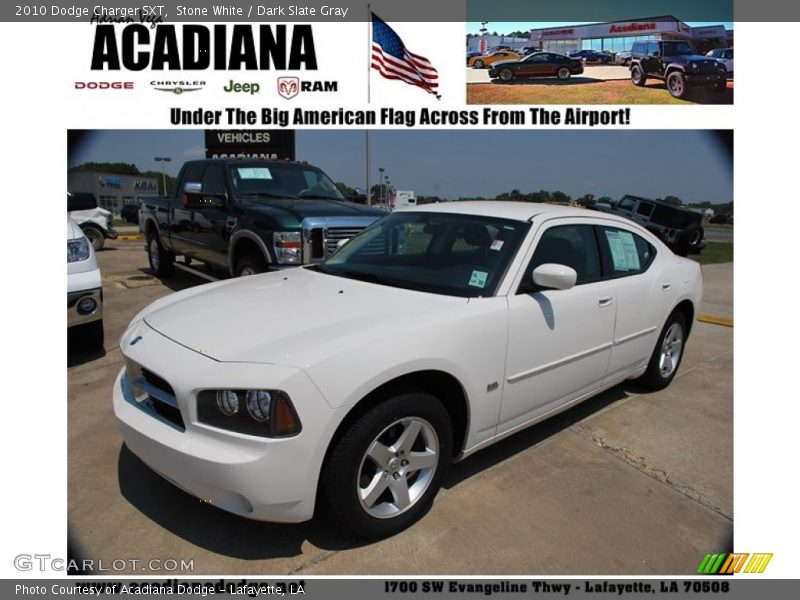 Stone White / Dark Slate Gray 2010 Dodge Charger SXT