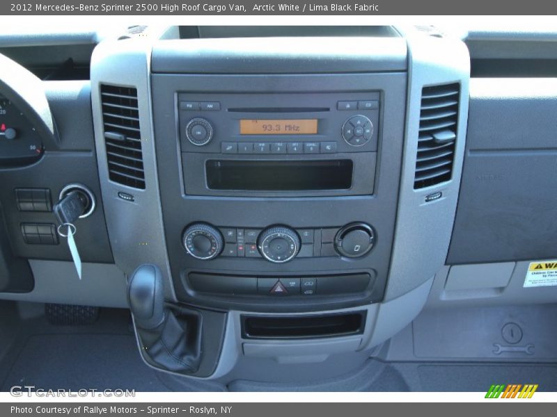 Controls of 2012 Sprinter 2500 High Roof Cargo Van