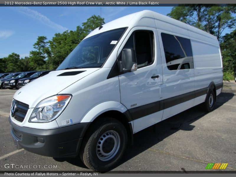 Arctic White / Lima Black Fabric 2012 Mercedes-Benz Sprinter 2500 High Roof Crew Van