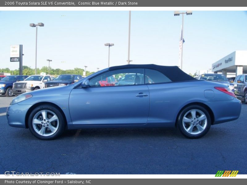 Cosmic Blue Metallic / Dark Stone 2006 Toyota Solara SLE V6 Convertible