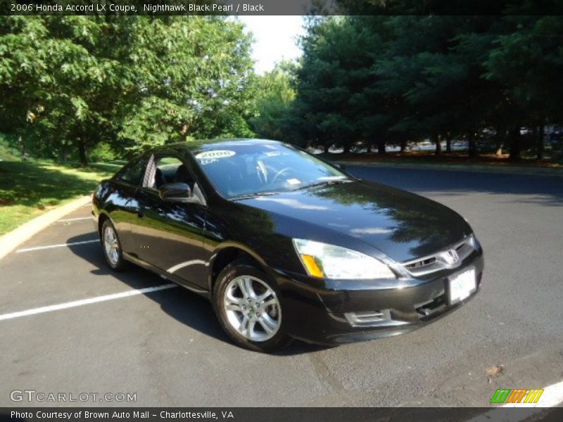 Nighthawk Black Pearl / Black 2006 Honda Accord LX Coupe