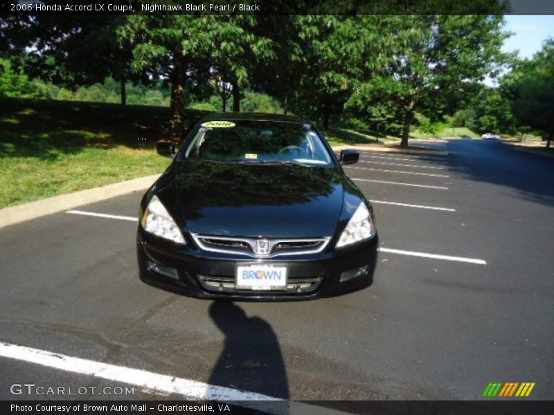 Nighthawk Black Pearl / Black 2006 Honda Accord LX Coupe