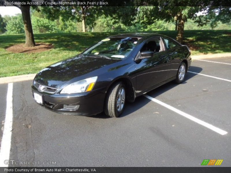 Nighthawk Black Pearl / Black 2006 Honda Accord LX Coupe