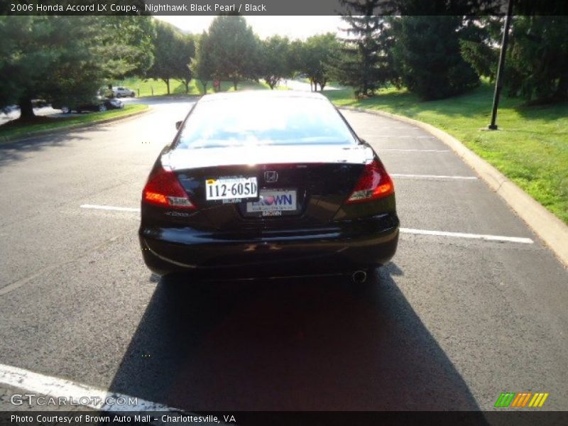 Nighthawk Black Pearl / Black 2006 Honda Accord LX Coupe
