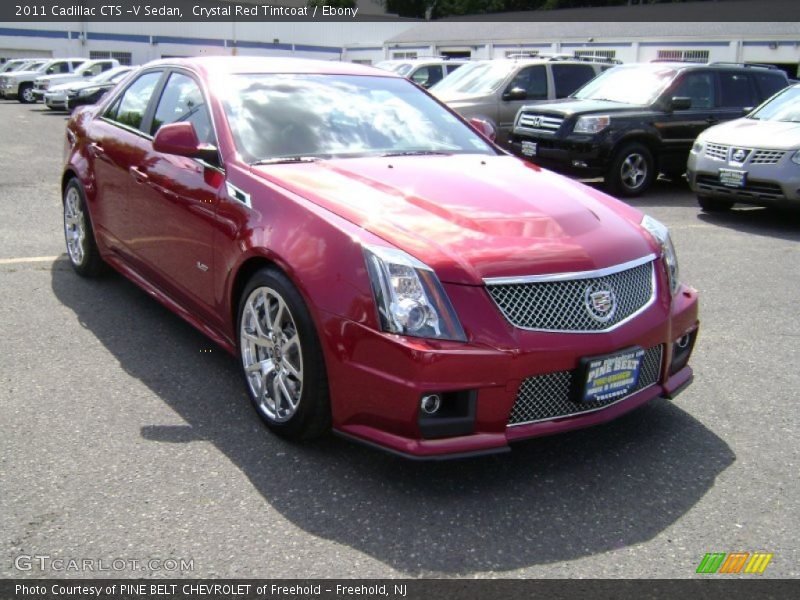 Crystal Red Tintcoat / Ebony 2011 Cadillac CTS -V Sedan