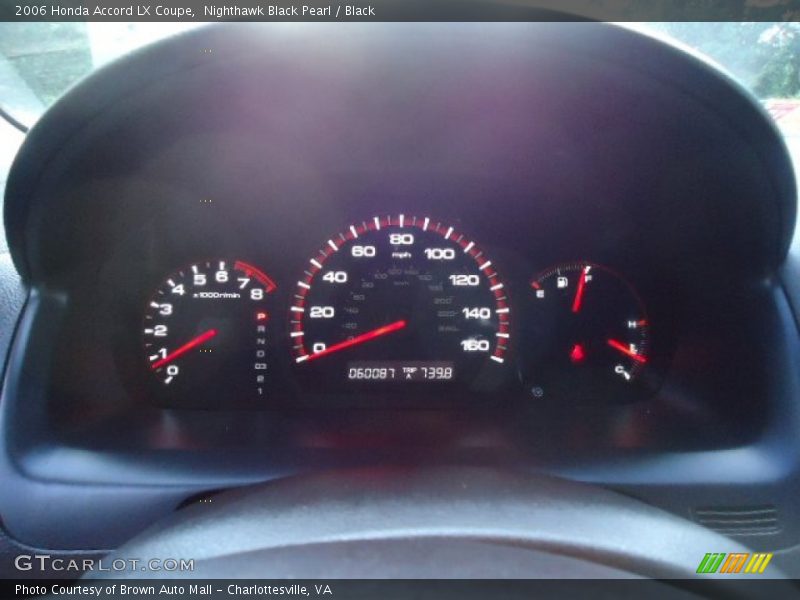 Nighthawk Black Pearl / Black 2006 Honda Accord LX Coupe