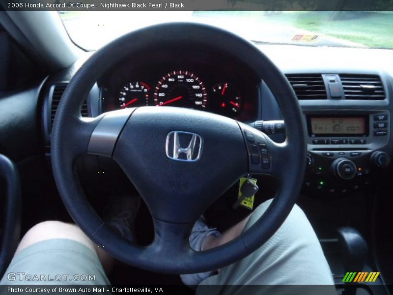 Nighthawk Black Pearl / Black 2006 Honda Accord LX Coupe