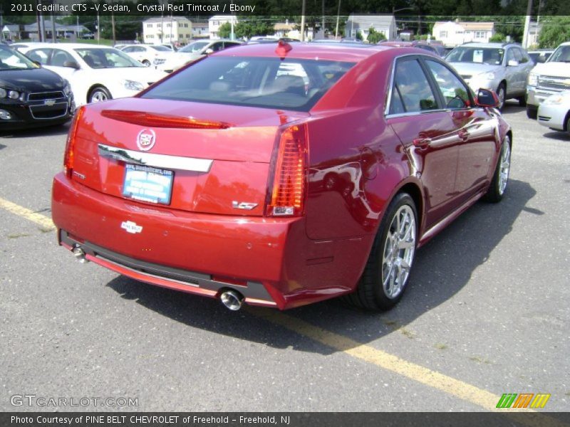 Crystal Red Tintcoat / Ebony 2011 Cadillac CTS -V Sedan