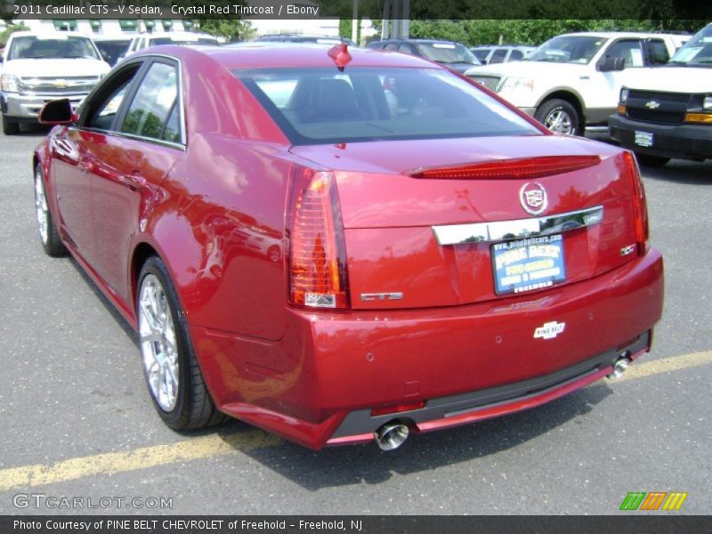 Crystal Red Tintcoat / Ebony 2011 Cadillac CTS -V Sedan