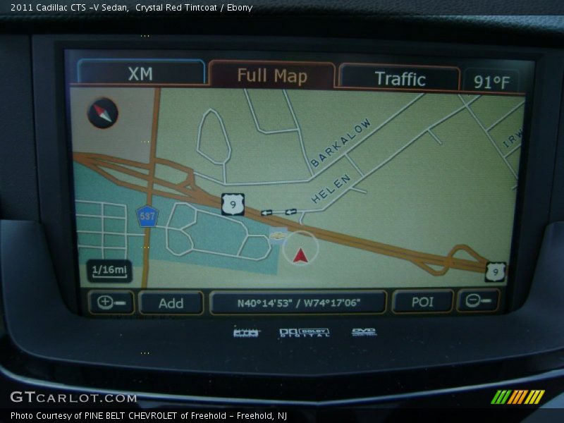 Navigation of 2011 CTS -V Sedan