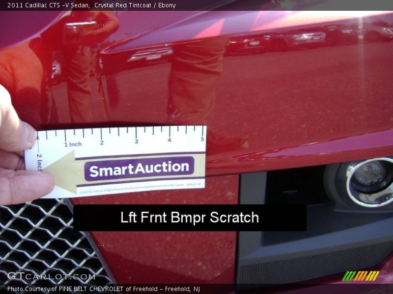 Crystal Red Tintcoat / Ebony 2011 Cadillac CTS -V Sedan