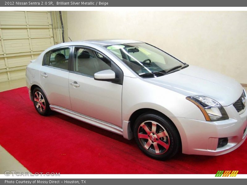 Brilliant Silver Metallic / Beige 2012 Nissan Sentra 2.0 SR