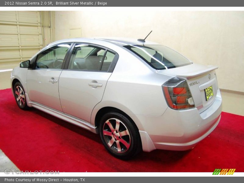 Brilliant Silver Metallic / Beige 2012 Nissan Sentra 2.0 SR