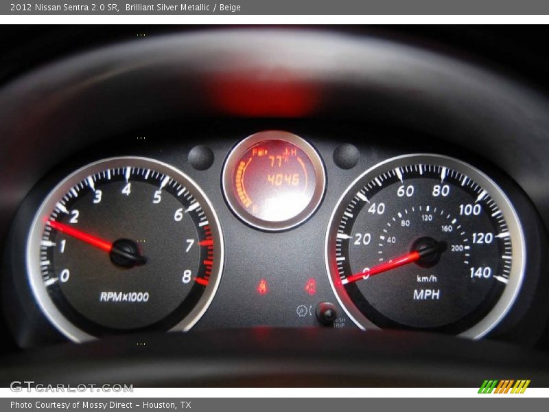 Brilliant Silver Metallic / Beige 2012 Nissan Sentra 2.0 SR