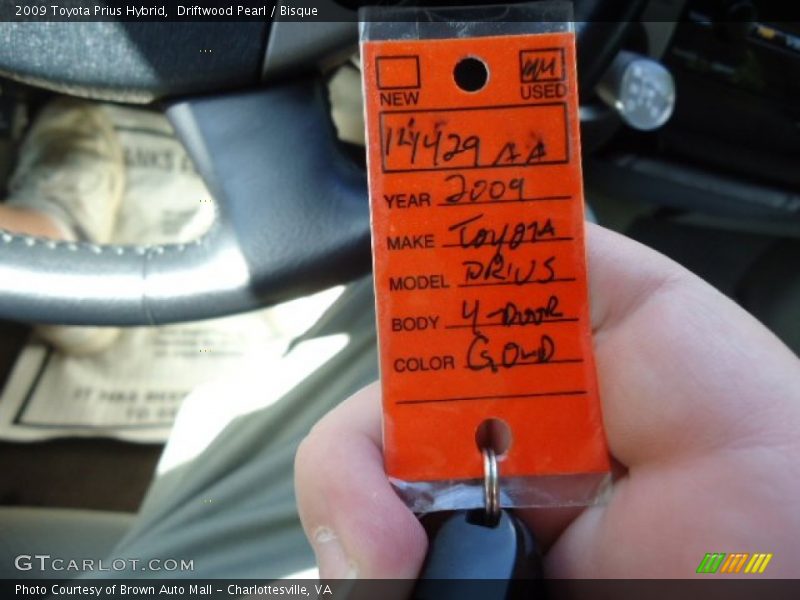 Driftwood Pearl / Bisque 2009 Toyota Prius Hybrid