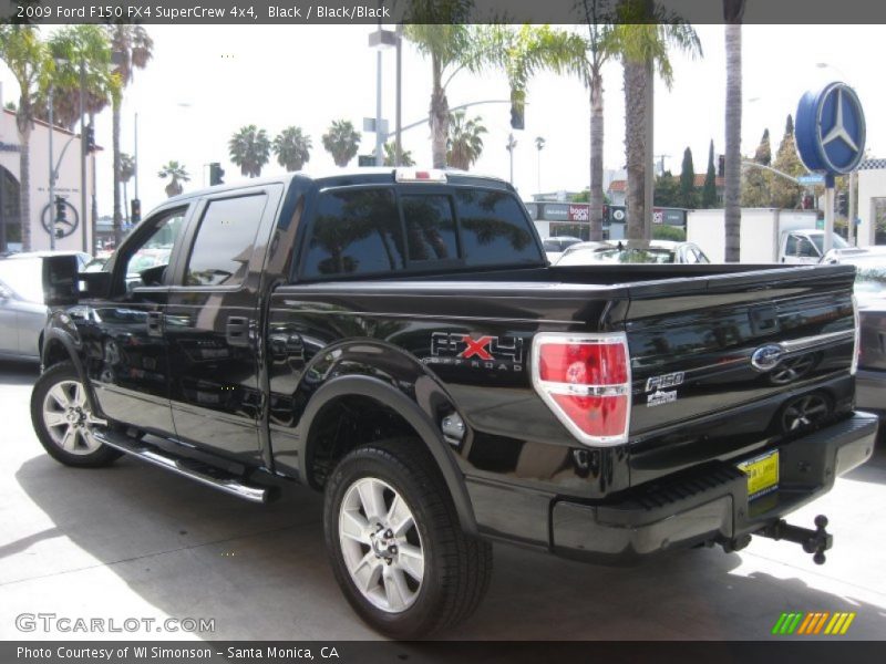 Black / Black/Black 2009 Ford F150 FX4 SuperCrew 4x4