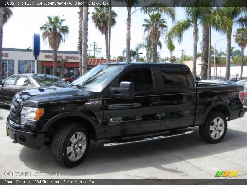 Black / Black/Black 2009 Ford F150 FX4 SuperCrew 4x4
