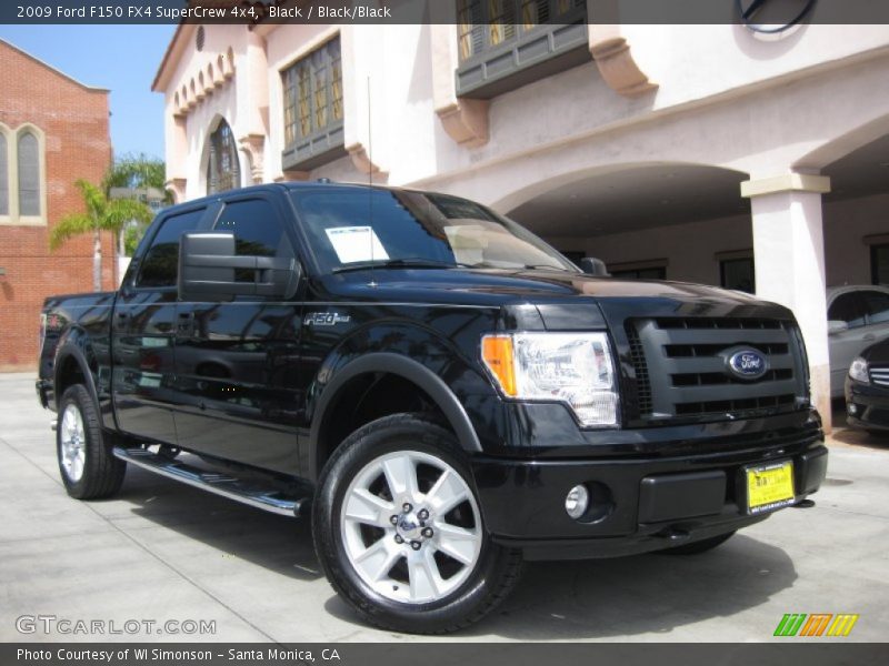 Black / Black/Black 2009 Ford F150 FX4 SuperCrew 4x4