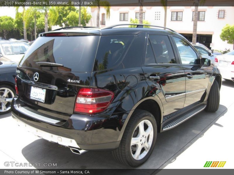 Black / Black 2007 Mercedes-Benz ML 350 4Matic