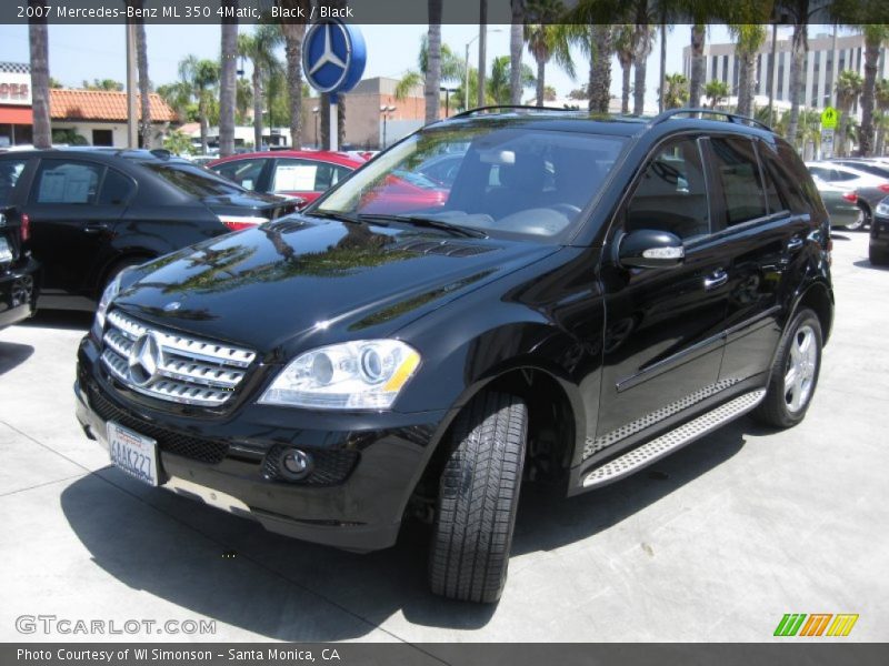 Black / Black 2007 Mercedes-Benz ML 350 4Matic
