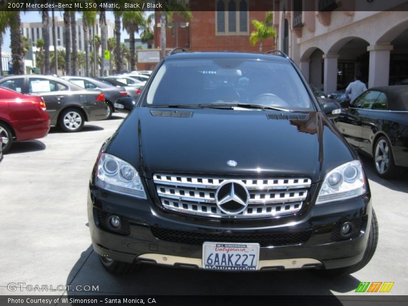 Black / Black 2007 Mercedes-Benz ML 350 4Matic