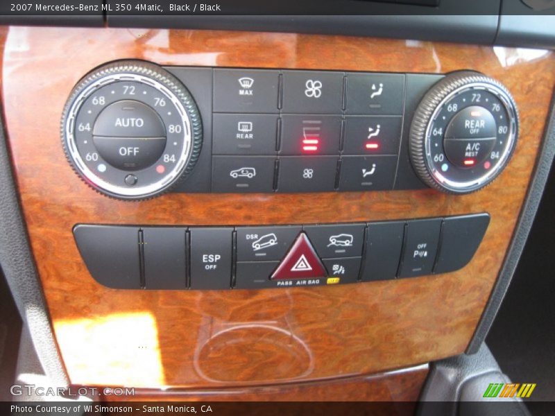 Black / Black 2007 Mercedes-Benz ML 350 4Matic