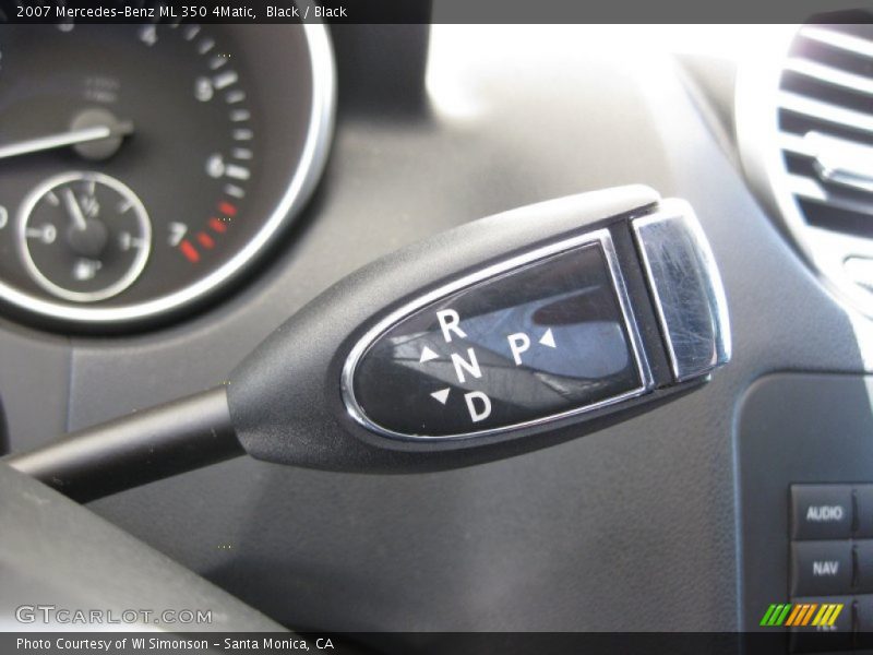 Black / Black 2007 Mercedes-Benz ML 350 4Matic