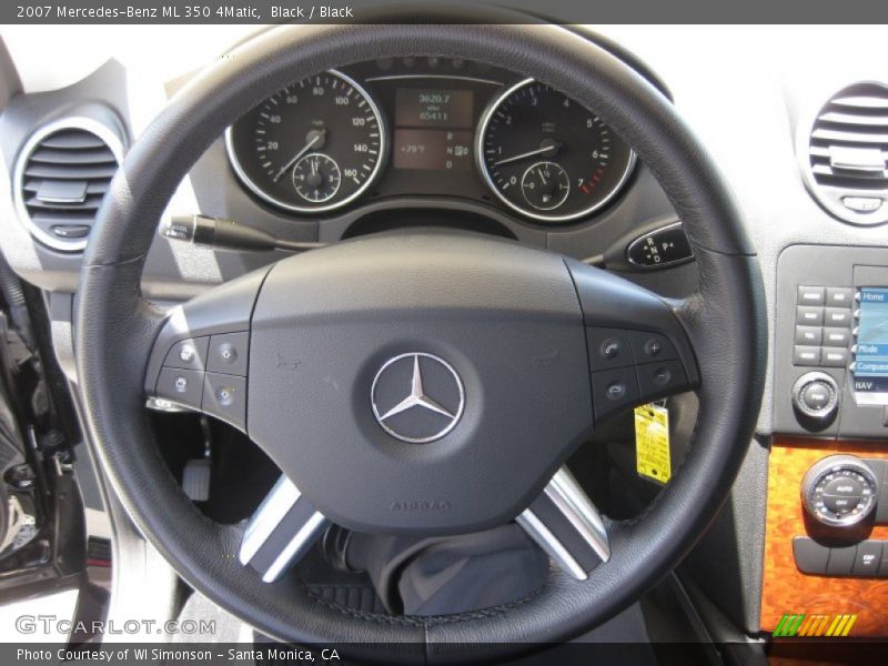 Black / Black 2007 Mercedes-Benz ML 350 4Matic