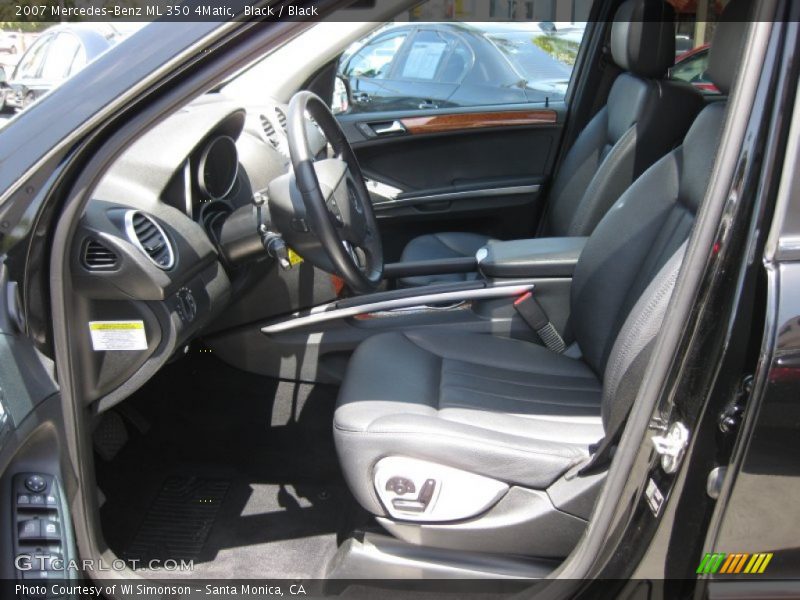 Black / Black 2007 Mercedes-Benz ML 350 4Matic