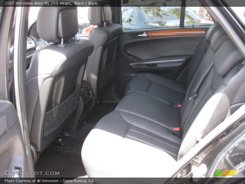 Black / Black 2007 Mercedes-Benz ML 350 4Matic