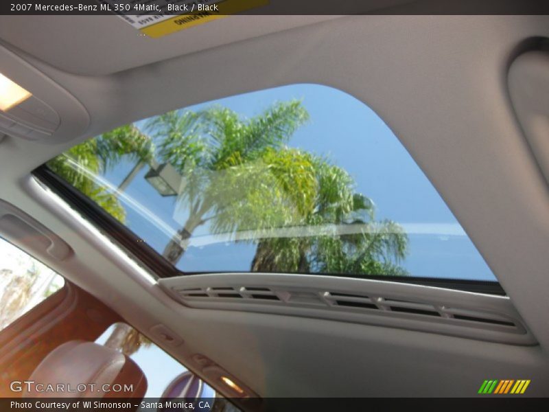 Black / Black 2007 Mercedes-Benz ML 350 4Matic