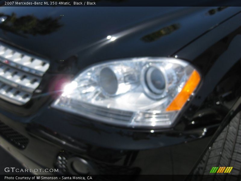 Black / Black 2007 Mercedes-Benz ML 350 4Matic