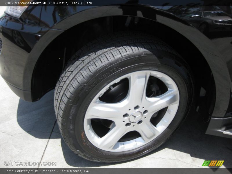 Black / Black 2007 Mercedes-Benz ML 350 4Matic
