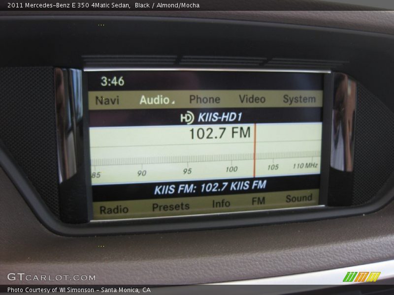 Black / Almond/Mocha 2011 Mercedes-Benz E 350 4Matic Sedan