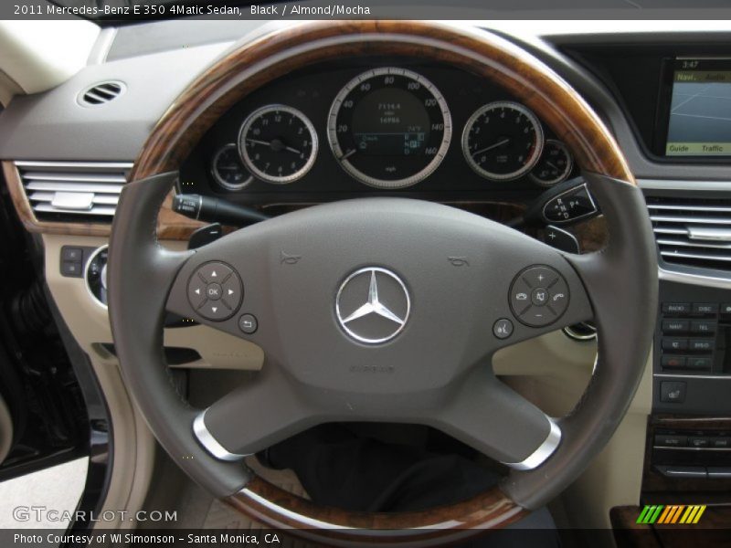 Black / Almond/Mocha 2011 Mercedes-Benz E 350 4Matic Sedan