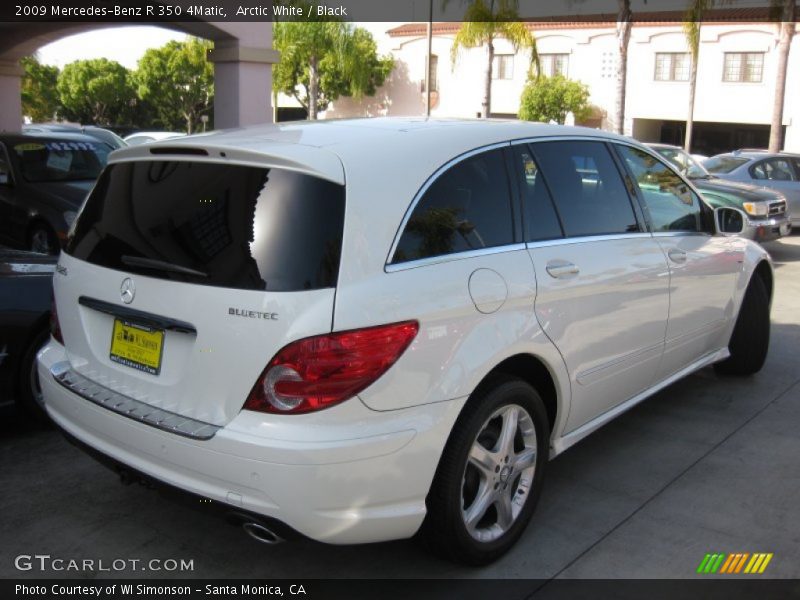 Arctic White / Black 2009 Mercedes-Benz R 350 4Matic