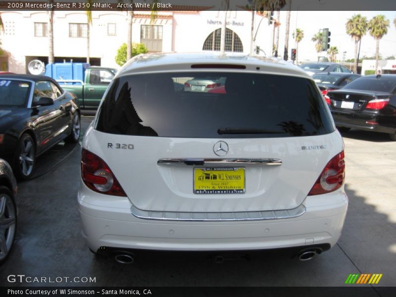 Arctic White / Black 2009 Mercedes-Benz R 350 4Matic