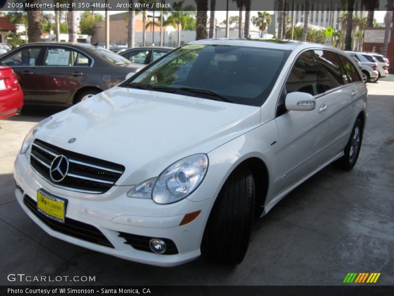 Arctic White / Black 2009 Mercedes-Benz R 350 4Matic