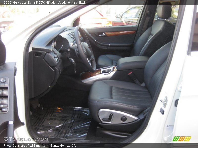 Arctic White / Black 2009 Mercedes-Benz R 350 4Matic