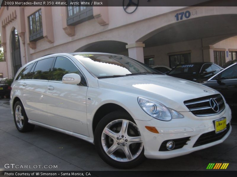 Arctic White / Black 2009 Mercedes-Benz R 350 4Matic