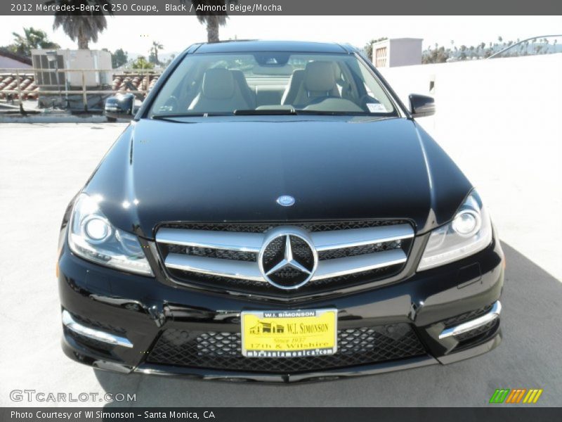 Black / Almond Beige/Mocha 2012 Mercedes-Benz C 250 Coupe