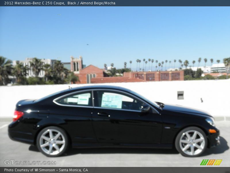 Black / Almond Beige/Mocha 2012 Mercedes-Benz C 250 Coupe