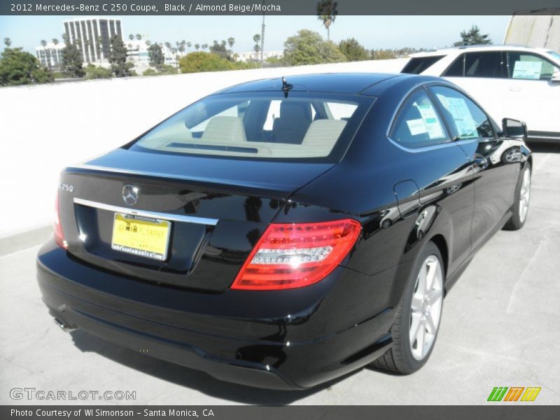 Black / Almond Beige/Mocha 2012 Mercedes-Benz C 250 Coupe