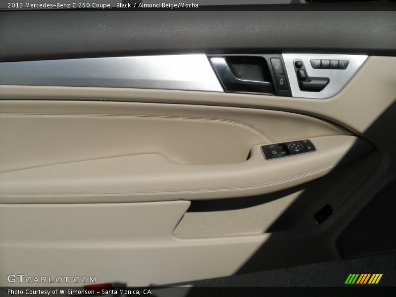 Black / Almond Beige/Mocha 2012 Mercedes-Benz C 250 Coupe