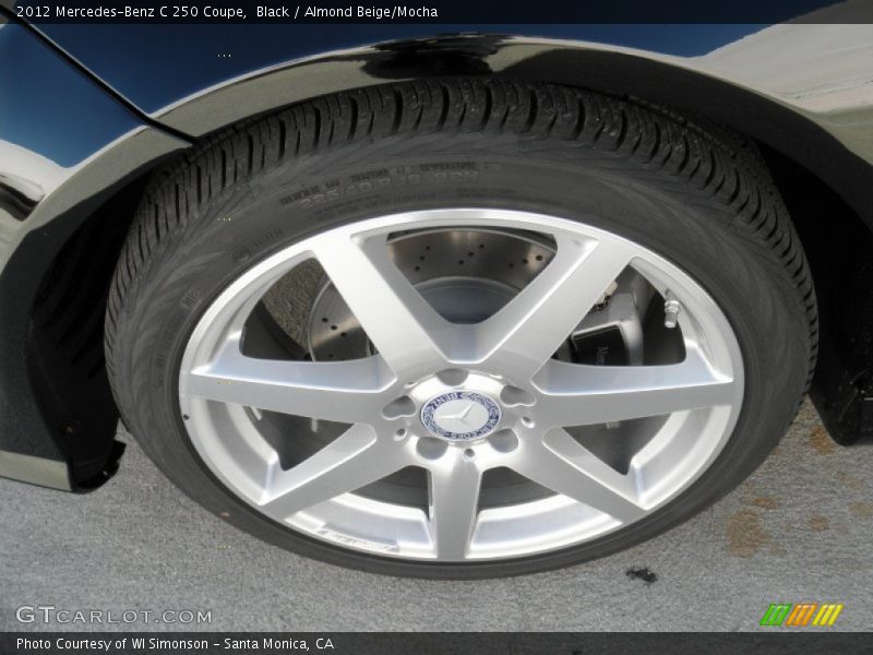 Black / Almond Beige/Mocha 2012 Mercedes-Benz C 250 Coupe