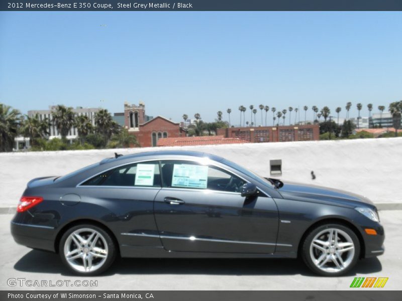 Steel Grey Metallic / Black 2012 Mercedes-Benz E 350 Coupe